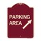 Signmission Parking Area Up Right Arrow Symbol Heavy-Gauge Aluminum Architectural Sign, 24" x 18", BU-1824-24613 A-DES-BU-1824-24613 - alternate 1
